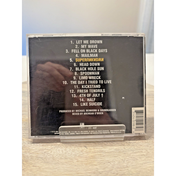 SOUNDGARDEN SuperUnknown CD Chris Cornell Temple of the Dog - Picture 2 of 5